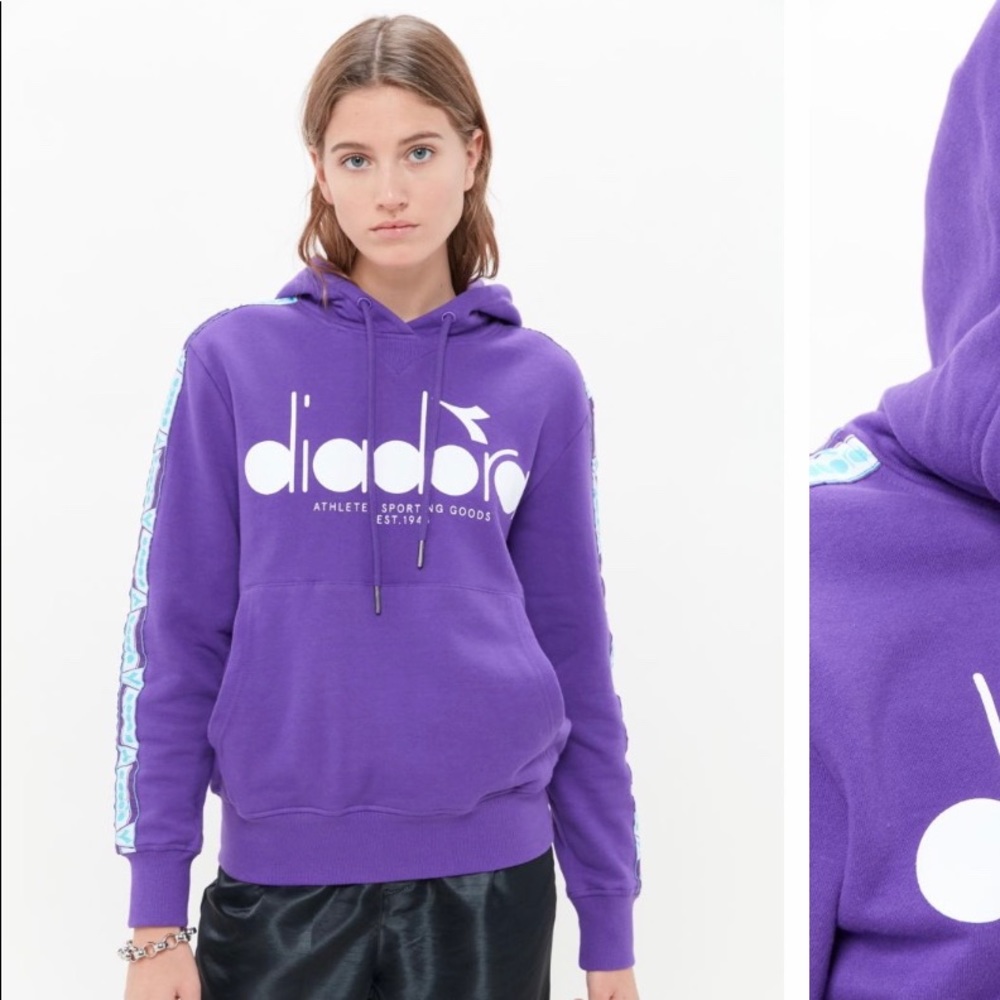 diadora purple hoodie